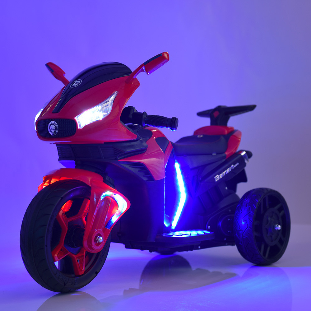 Детский трехколесный электро мотоцикл Mercedes на аккумуляторе M 3965L красный Трицикл для детей 3-6 лет - фото 2 - id-p1227810247
