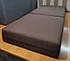Крісло-ліжко поролонове безкаркасне односпальне темно-коричневе 80х80х60 см (КрТК 0,8), фото 2