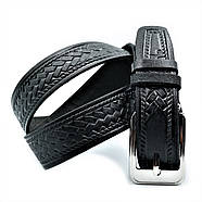 Дитячий шкіряний ремінь Weatro rmnd-30ua-002 Чорний, фото 3