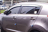 Дефлектори вікон (вітровики) хромовані KIA SPORTAGE 2010-2015 (Autoclover/Південна Корея)), фото 11