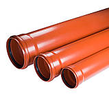 Труба ПВХ d 160x3.2x1000 мм, SN2 (SDR51), для зовнішньої безнапірної каналізації, фото 8