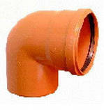 Коліно ПВХ 400/87°, для зовнішньої безнапірної каналізації, фото 7