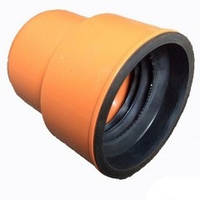 Адаптор ПВХ d 110/124 мм, для переходу на чавунну трубу, з манжетою