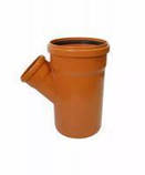 Трійник ПВХ d 250х160/45°, перехідний, для зовнішньої безнапірної каналізації, фото 6