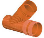 Трійник InCor 45°, для двохшарової гофрованої каналізації InCor, K2-KAN