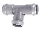 Трійник НПВХ d 315х315х315/90°, напірний, розтрубний, фото 2