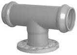 Трійник НПВХ, d 315х200х315/90°, напірний, редукційний, розтруб/фланець/розтруб, фото 3