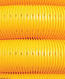 Труба дренажна d 50 мм, у бухтах, жовта, перфорована, фото 5