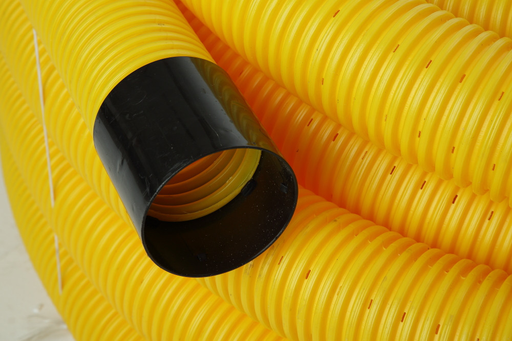 Купить Труба дренажная d 110мм, в бухтах, желтая, перфорированная в ...