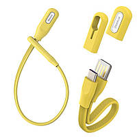 Кабель Baseus Type-C Bracelet 0.22m, Yellow (CATFH-0Y)