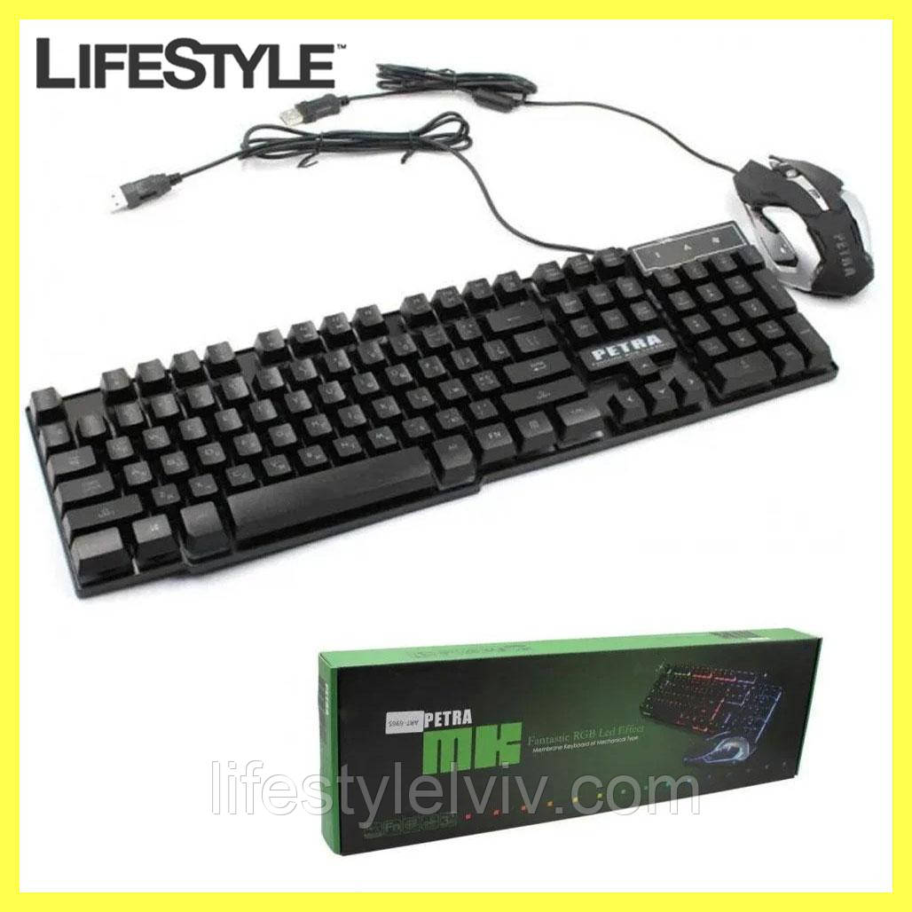 Клавіатура Gaming Petra MK1 Keyboard mouse + Мишка