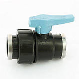 Кран d 1/2"x1/2", ВР-ВР, кульовий ( вентиль) Унідельта, з внутрішніми різьбами, з американкою, фото 5
