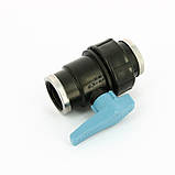 Кран d 1/2"x1/2", ВР-ВР, кульовий ( вентиль) Унідельта, з внутрішніми різьбами, з американкою, фото 6