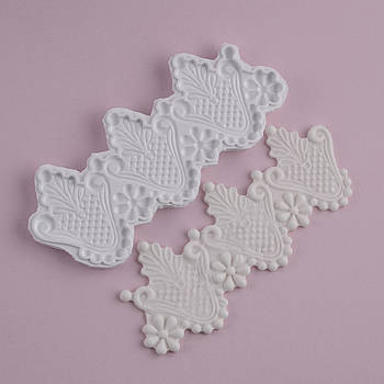 Силіконовий молд Бордюр візерунок No1 16.0х6.7 см