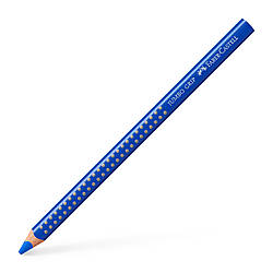 Потовщений акварельний кольоровий олівець Faber-Castell Jumbo Grip колір синій, 110943