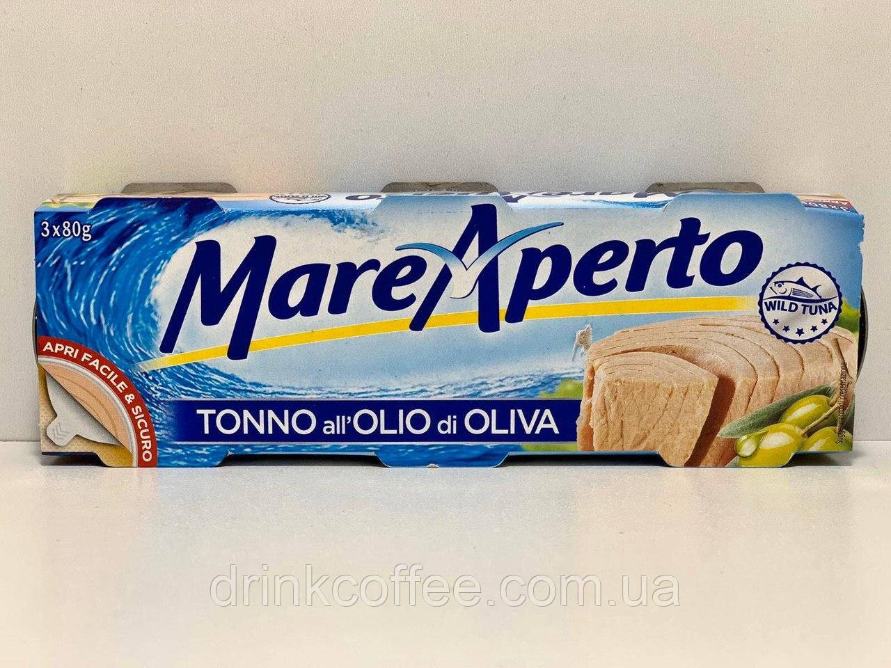 Тунец Mare Aperto Tonno all Olio di Oliva 80g/52g