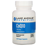 Коензим CQ10 Lake Avenue Nutrition Coenzyme CQ10 100mg 120caps