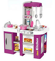 Детский игровой набор Кухня Kitchen Set 922-47с водой духовка плита холодильник мойка звук свет син **