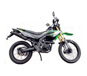 Мотоцикл Forte FT250GY-CBA (зелено-чорний), фото 2