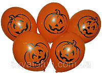Латексний повітряна кулька "Гарбуз Halloween" помаранчевий 12"(30см) 1шт Gemar