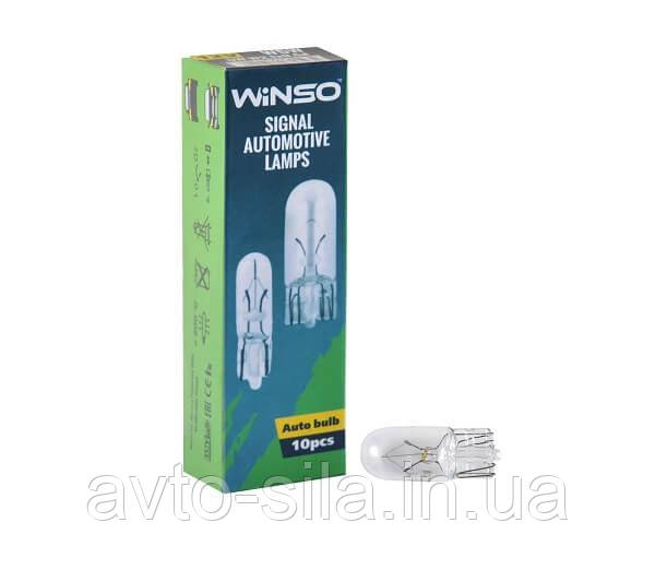 Лампа розжарювання Winso W5W 5W 12 V W2.1x9.5d 713230