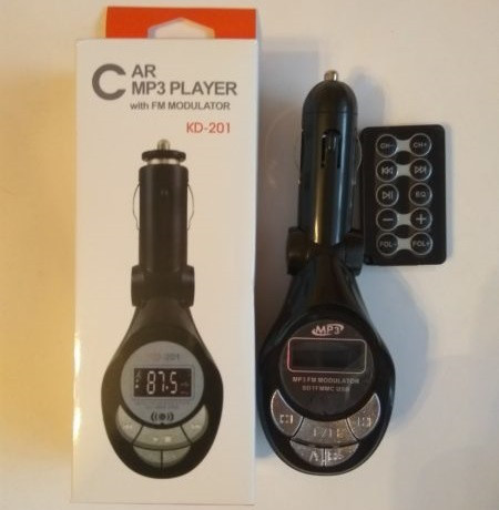 Трансмітер KD-201 FM SD USB AUX 3.5 Модулятор Автомобільний ФМ