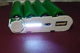 Power Bank 5 В 2.1 A USB 4 x 18650 Акумулятор Li-Ion Корпус Зарядний, фото 4