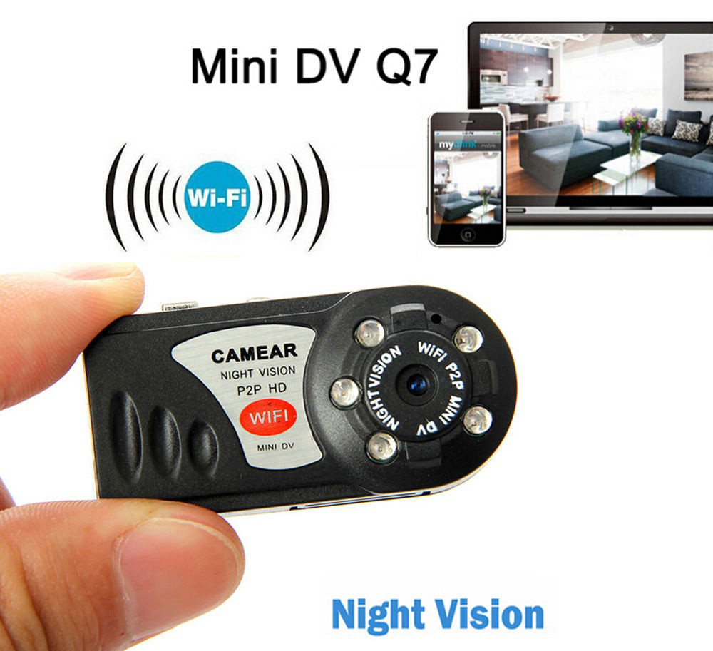 Бездротова Wi-Fi Міні Камера IP Q7 640x480 Mini DV DVR P2P