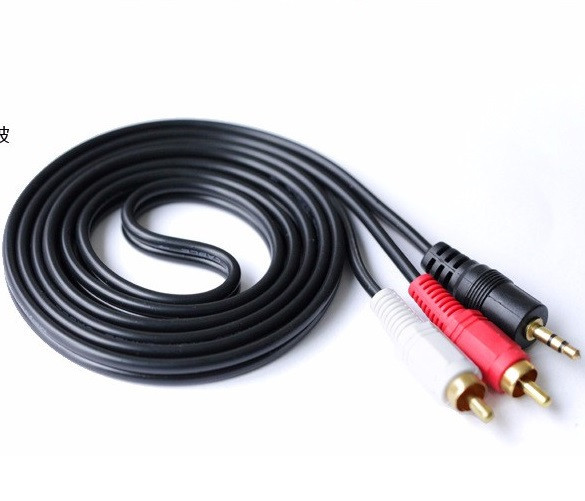 Кабель 2R-3.5mm 1.5m AV RCA Аудіо Відео Тюльпани