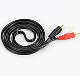 Кабель 2R-3.5mm 1.5m AV RCA Аудіо Відео Тюльпани, фото 4