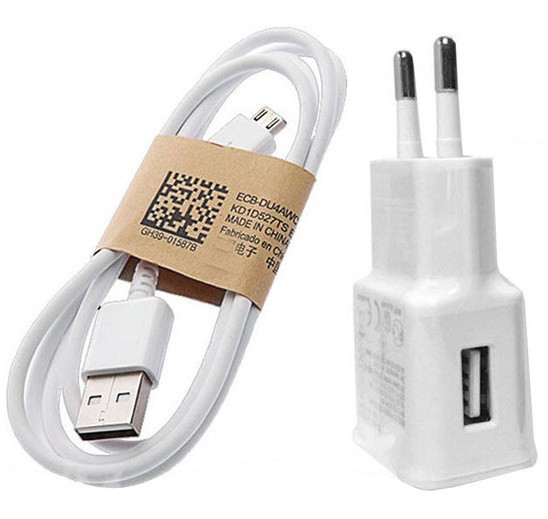 Зарядне Samsung MicroUSB 2 в 1 2 A Заряджання + Кабель, фото 1