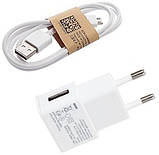 Зарядне Samsung MicroUSB 2 в 1 2 A Заряджання + Кабель, фото 2