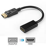 Перехідник DisplayPort на HDMI Адаптер Дисплейпорт, фото 3