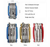 Вело мультитул 11 в 1 з вичавленням ланцюга інструмент ключі ремнабір тулз, фото 4