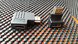 Перехідник HDMI 90,270 градусів, вертикальний, горизонтальний хд, фото 6