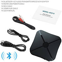 2 в 1 Bluetooth V4.2 KN-319 Аудио Передатчик и Приемник (Transmitter+Receiver) с Аккумулятором