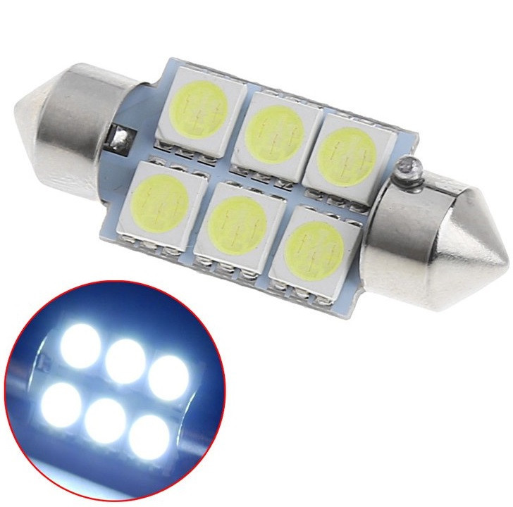 Світлодіодна лампочка LED FS-5050-6 SMD 36 мм 12-24 В Автомобільна Лампа