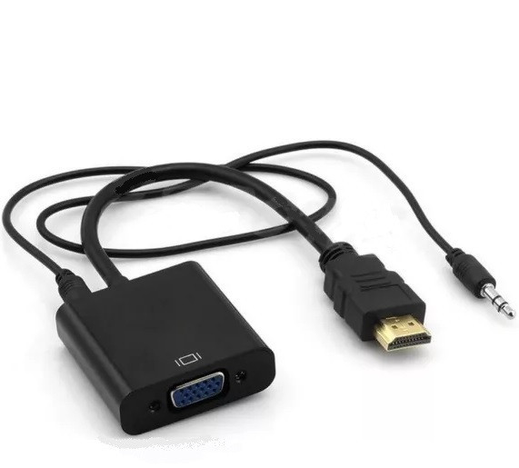 Конвертер HDMI-VGA з Аудіо Перехідник для Т2 Xbox360 PS3 PC DVD, фото 1