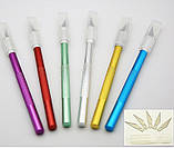 Скальпель + 6 Лез Різак Макетний Ніж Металевий, фото 3