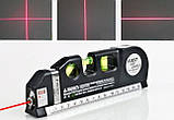 Лазерний рівень із рулеткою/вертиталь/гориз/хрест FIXIT LASER PRO 3, фото 5