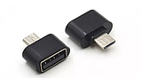МініOTG перехідник microUSB —> USB для телефона планшета адаптер ОТГ, фото 4