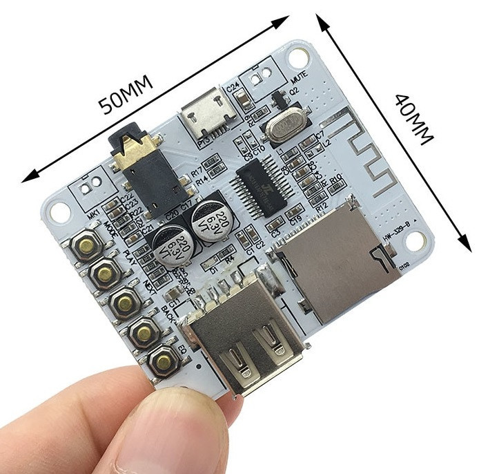Модуль Bluetooth HW-329-B Стерео Підсилювач Аудіо Приймач MP3 WMA WAV FLAC SD USB