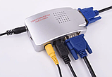 Конвертер відео VGA-> RCA/S-Video (тюльпани) ноутбук ->візавізор VGA2AV, фото 3