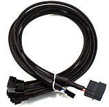Перехідник керований 43 см SATA/MOLEX на 5 кулер 4 pin hub кулер fan, фото 3