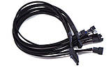 Перехідник керований 43 см SATA/MOLEX на 5 кулер 4 pin hub кулер fan, фото 5