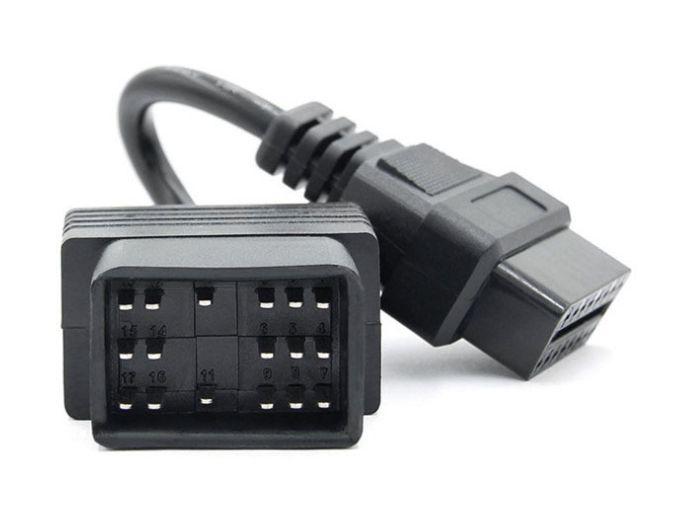 Перехідник для сканера Toyota Тойота 17 Pin -> OBD 2 ELM327 адаптер