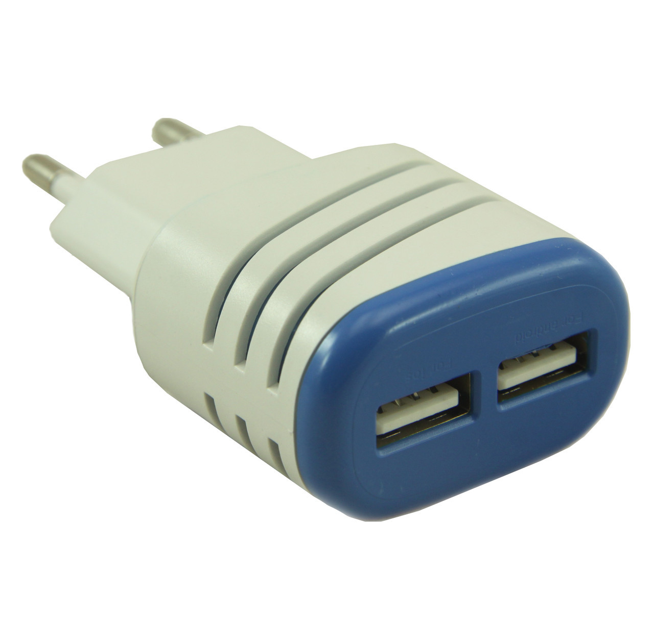 Адаптер 2 USB 5V 2,1 A Зарядний Пристрій 220В.