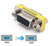 Перехідник 15-контактний VGA SVGA DB15 Конвертер (М-М) Адаптер