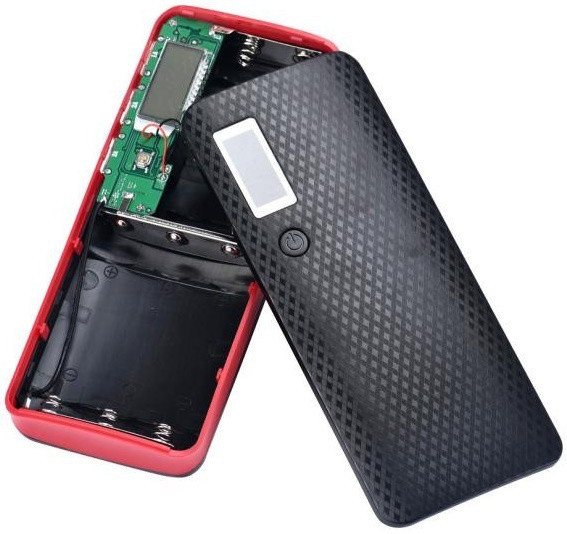 Корпус Power Bank 5 х 18650 5В 2А 20000mAh LCD Екран Ліхтарик