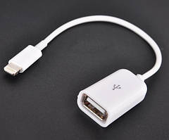 Адаптер OTG USB Apple iPhone 14 13 12 11 10 8 7 6 6S 5 5S  iPad Перехідник Lightning